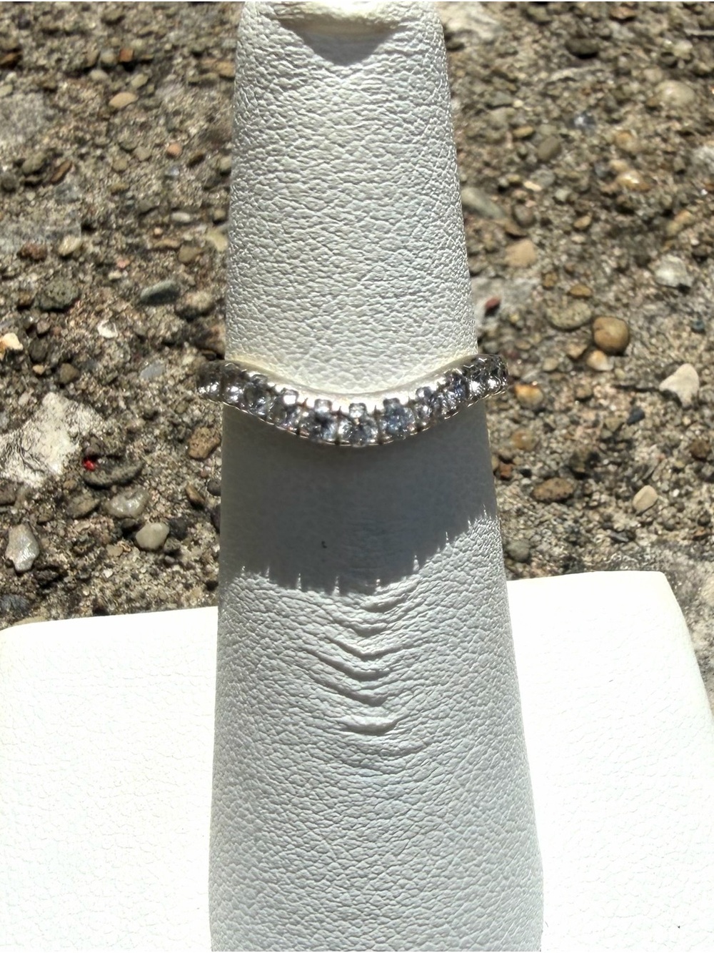 Neil Lane 14k White Gold Contoured .50ctw Diamond Wedding Band